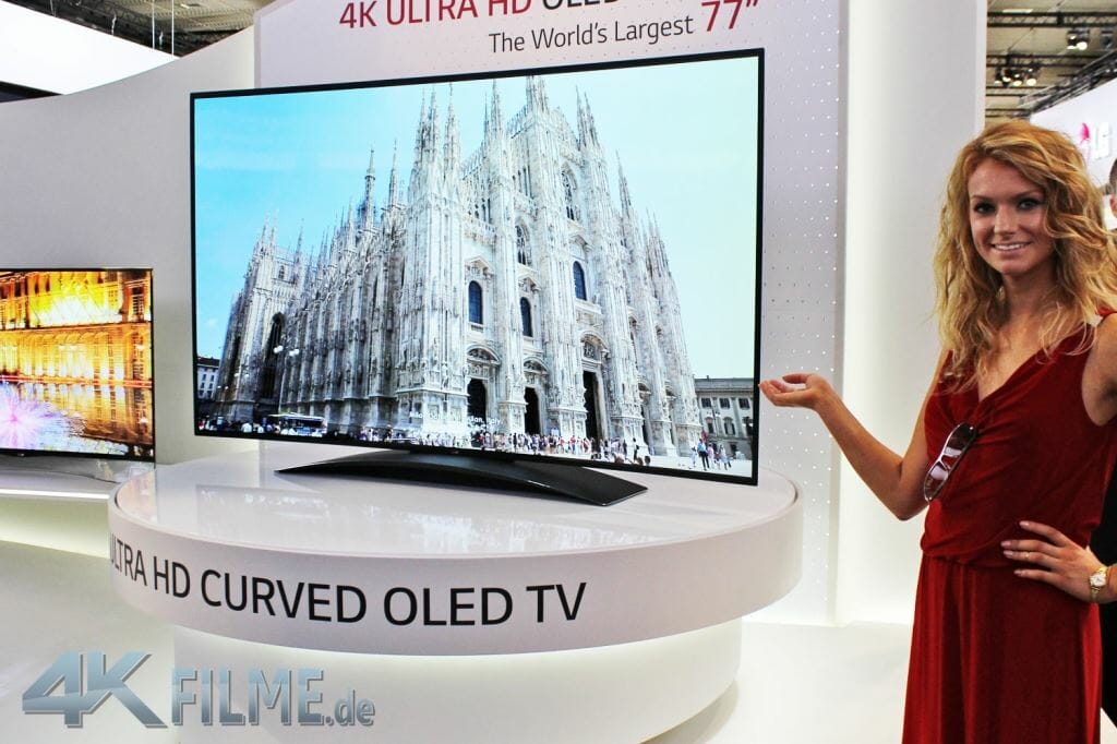 Der gekrümmte OLED 4K TV mit 77 Zoll von LG