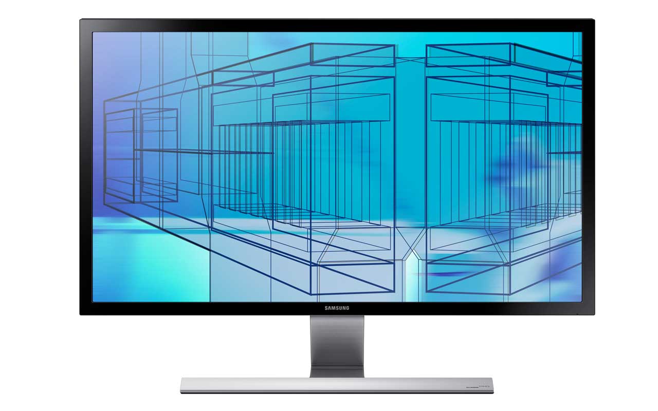 Samsung U28D590D 4K Monitor Frontansicht