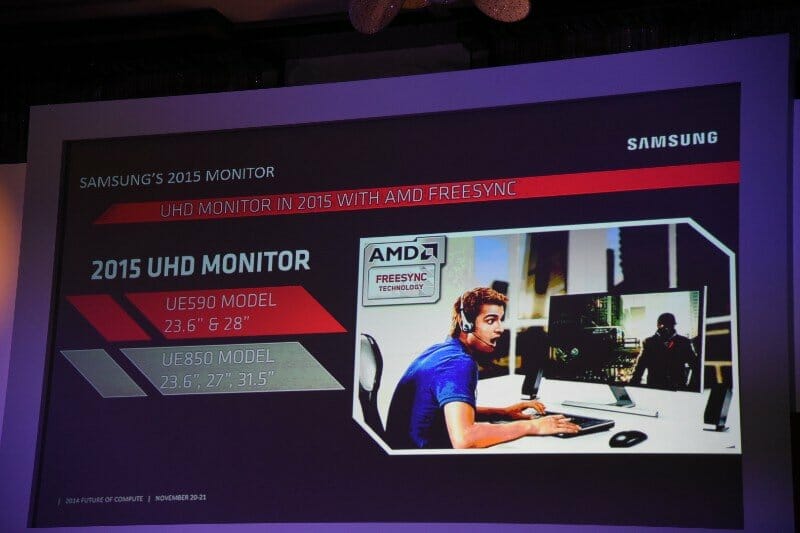 Für neue 4K Monitore von Samsung mit FreeSync