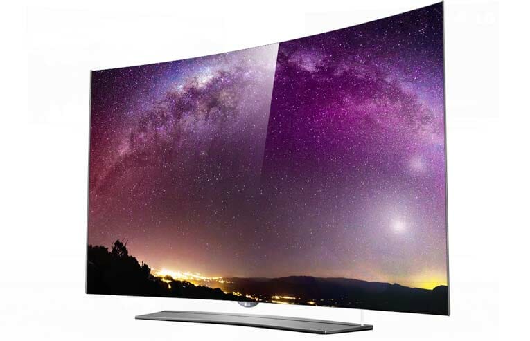 Der gebogene LG 65EG9600 4K OLED TV der Floating Art Serie