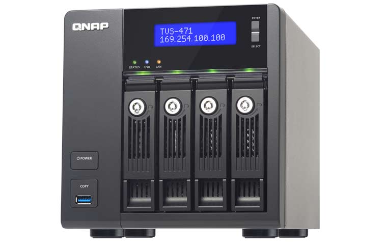 QNAP TVS-X71 NAS mit 4K Ultra HD Wiedergabe und Kodierung