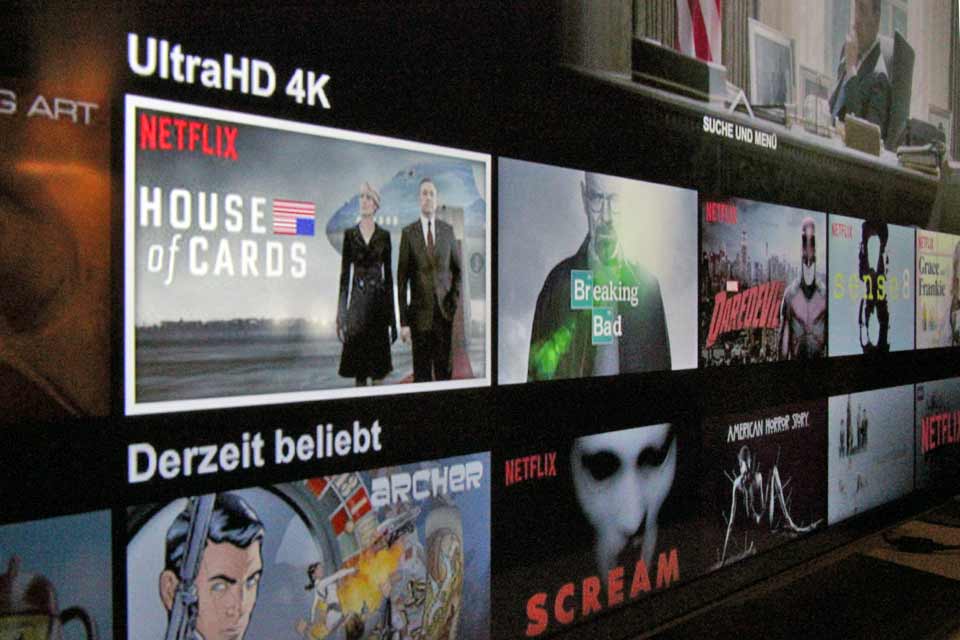 Netflix 4K Serien und Filme