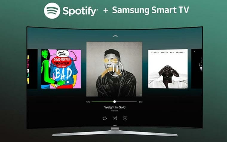 Spotify App Update für Samsungs Smart TVs mit Tizen OS