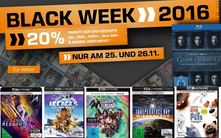 20 Prozent auf 4K Blu-rays