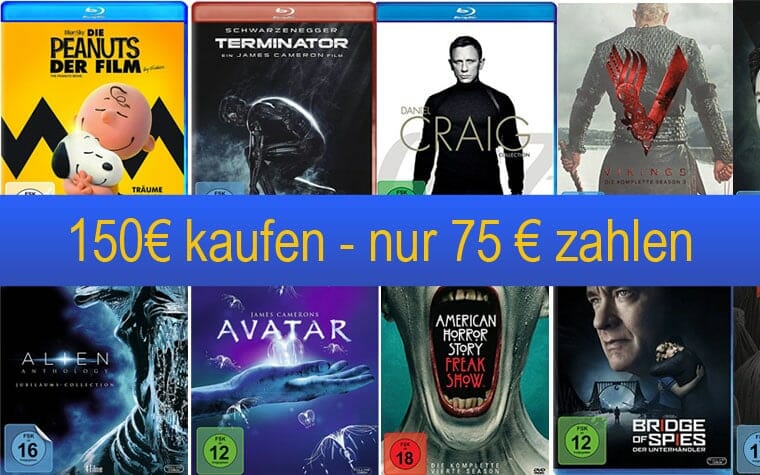 Amazon 50 Prozent auf Filme & Serien