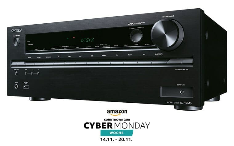 Onkyo TX-NR646 zum Bestpreis im Countdown zur Cyber Monday Woche