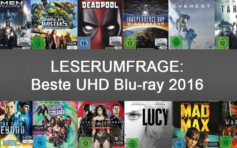 Leserumfrage: Beste UHD Blu-ray 2016!