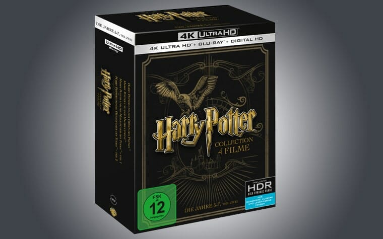 Harry Potter 5 bis 8 auf 4K Blu-ray in einer exklusiven 4 Filme Collection