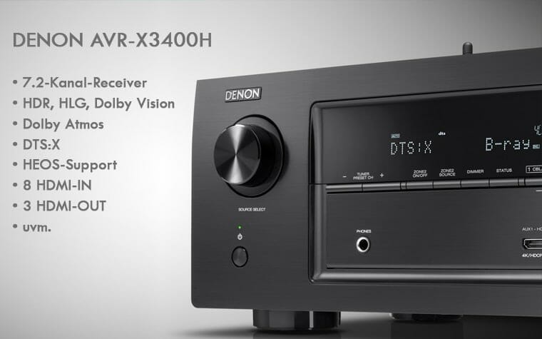 Denon AVR-X3400H 7.2 AV-Receiver