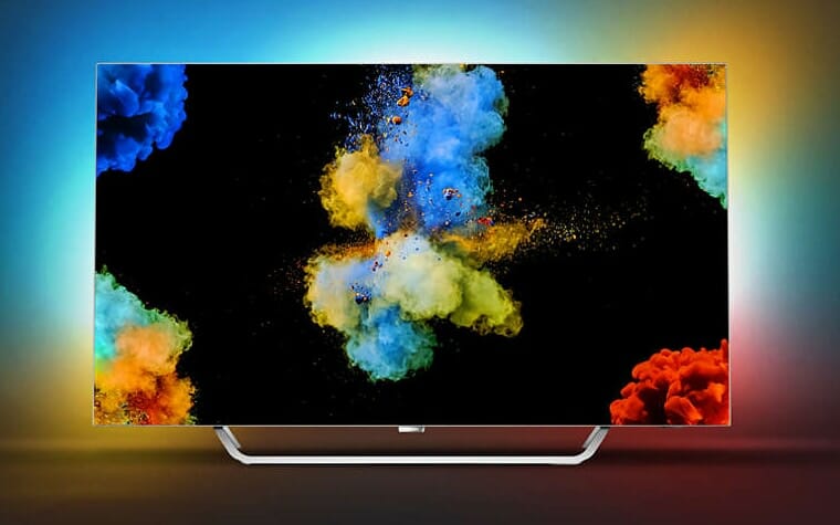 Philips 55POS9002 OLED mit 3-seitigem Ambilight