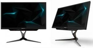 Der Acer Predator X27 ist ein Augenschmaus. Hier wird der Monitor ohne Blenden gezeigt.