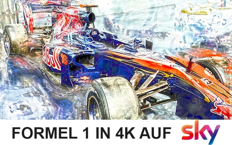 Formel 1 in 4K Ultra HD auf Sky