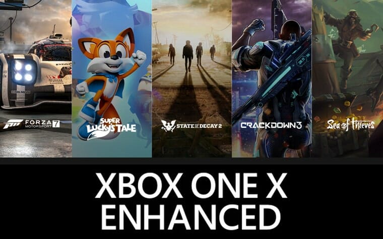 Xbox ONE Enhanced Spiele Übersicht