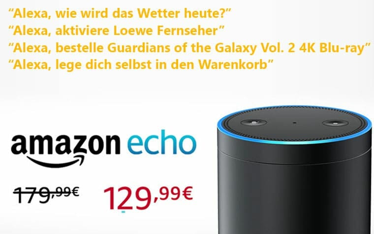 Amazon Echo für nur 129 EUR jetzt bestellen