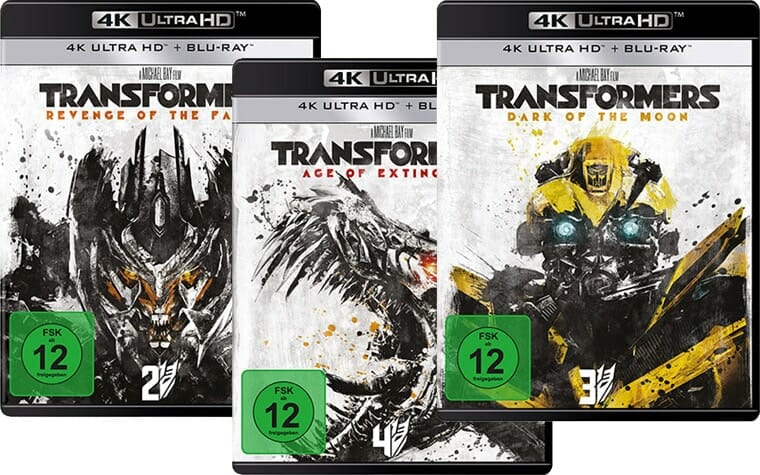 Transformers Teil 1-4 auf 4K Blu-ray
