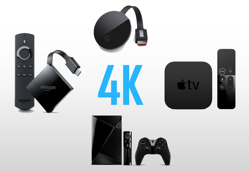 4K Streaming Player im Vergleich (Amazon Fire TV, Nvidia Shield, Apple TV 4K, Google Chromecast Ultra)