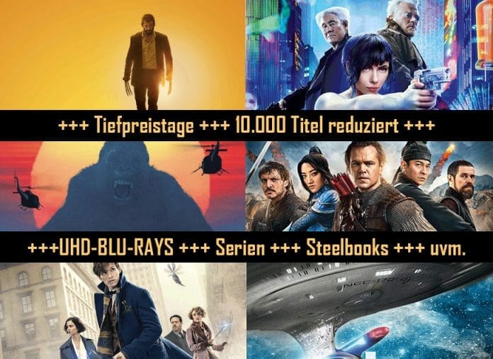 Tiefpreistage 10.000 Titel und 4K Blu-rays reduziert