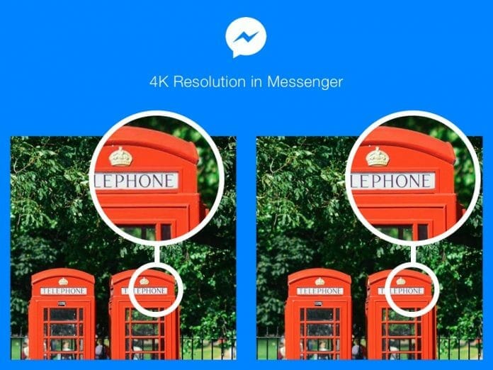 Facebook geht mit der Zeit. Bald können 4K Bilder über den Messenger übertragen werden