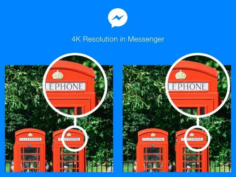 Facebook Messenger überträgt bald Bilder in 4K