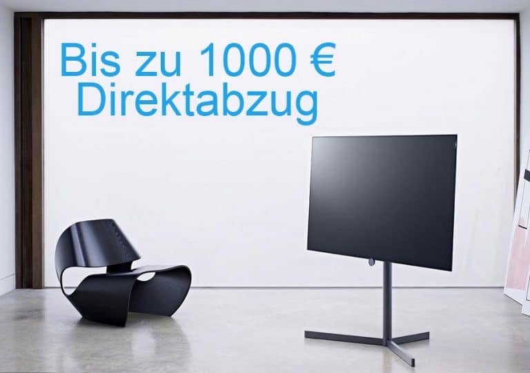 Bis zu 1.000 Euro Direktabzug beim Kauf eines Loewe OLED TV