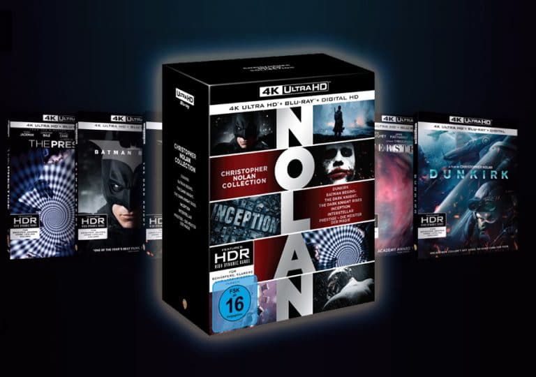 Christopher Nolan 21-Disc Ultra HD Collection für nur 89 Euro im Angebot!