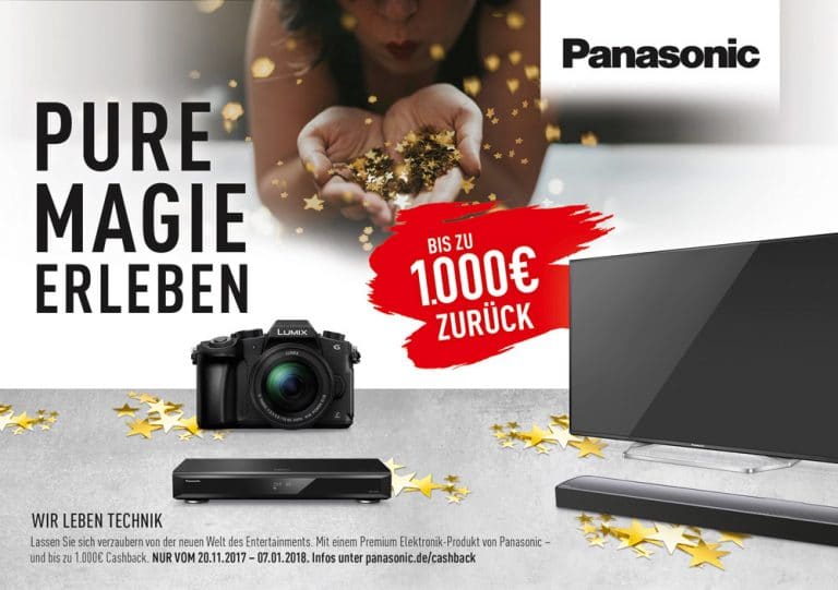 Panasonic stärkt mit Cashback-Aktion „Pure Magie erleben“ den Fachhandel