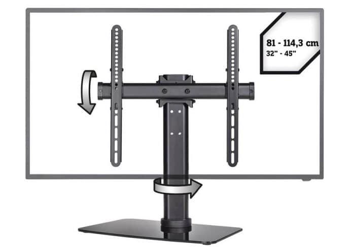 SpeaKa Professional 4K Standfuß für Displaygrößen von 32 bis 55 Zoll