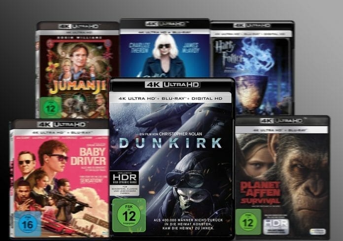 Die Top Neuheiten im Dezember 2017 im Bereich 4K UHD Blu-ray