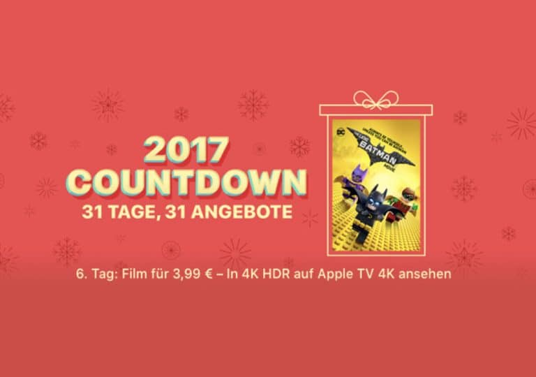 „The Lego Batman Movie“ in 4K & Dolby Vision für 3.99 Euro kaufen (iTunes)