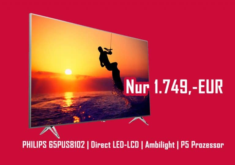 Philips 65PUS8102/12 zum Bestpreis von 1.749,- EUR auf Amazon.de