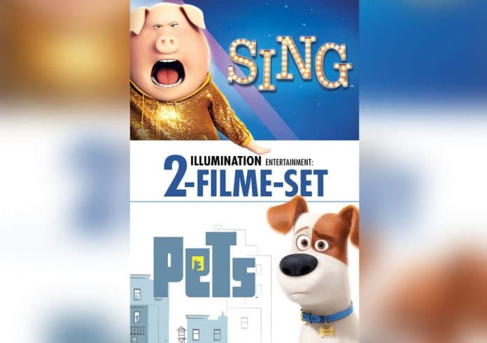 Sing & Pets im 2-Filme-Set nur heute für 9,99 EUR auf iTunes (mit 4K & Dolby Vision)