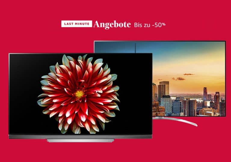 LG OLED & UHD-Fernseher bis zu 47% reduziert (Amazon Last Minute Angebote)