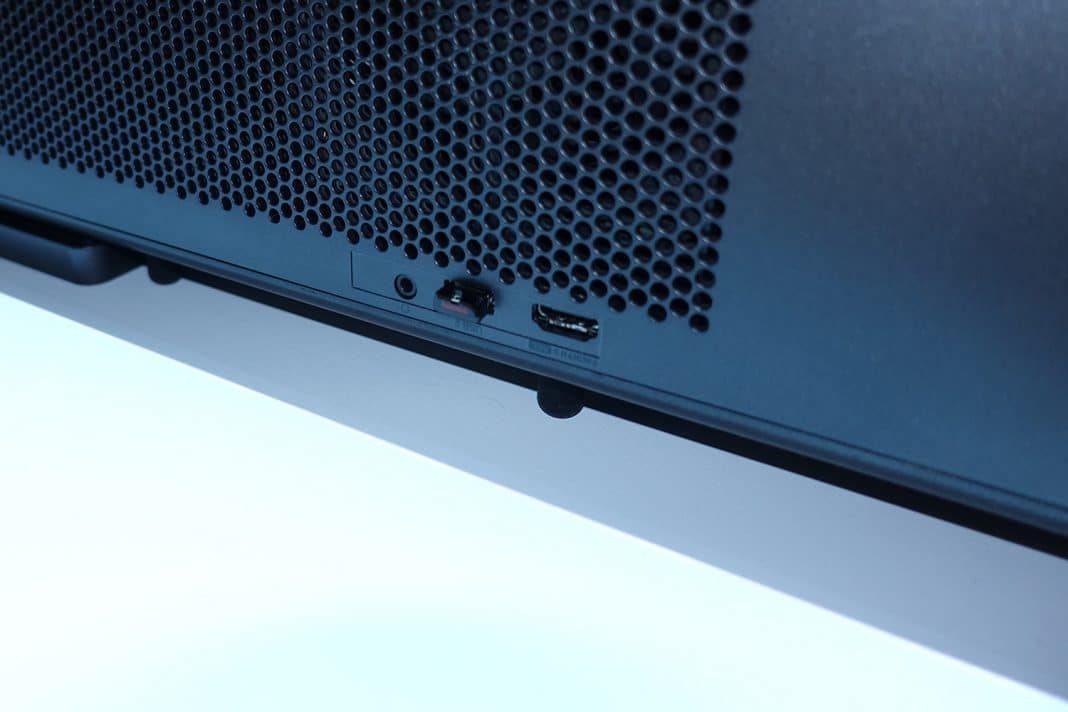 Insgesamt hat der HU80K zwei HDMI 2.0, drei USB 3.0 Anschl&uuml;sse und einen Audio Ausgang (3.5mm Klinke)
