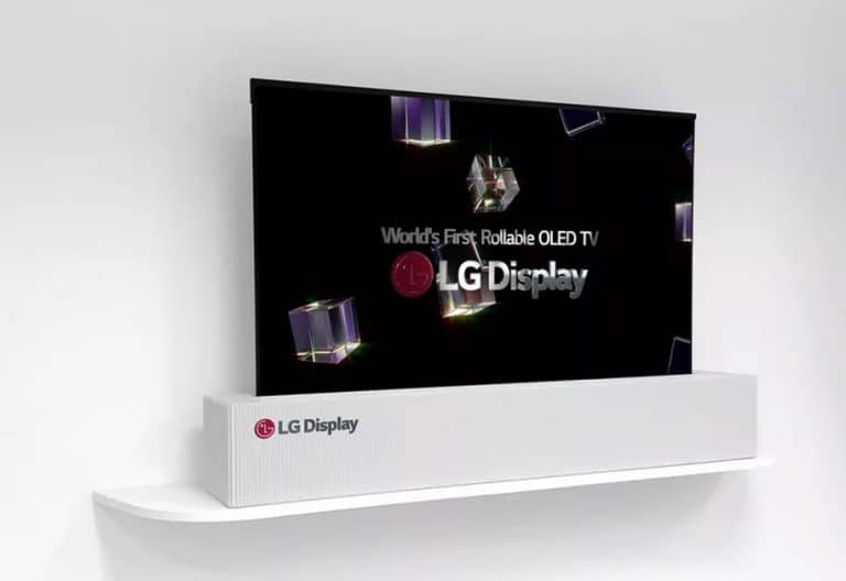 LGs flexiblen OLED-Fernseher kann man aufrollen wie ein Poster (CES 2018)