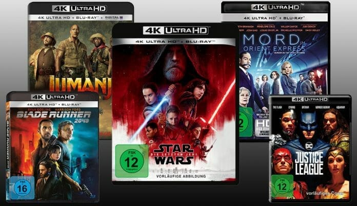4K Blu-ray Neulistungen und Vorbesteller der nächsten Monate