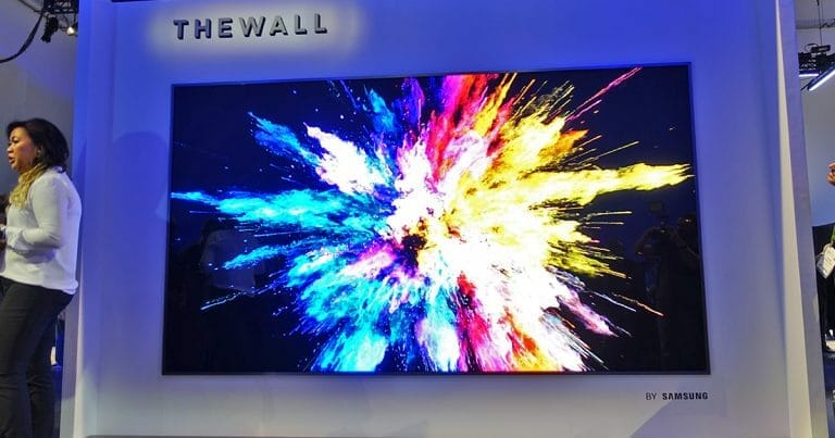 THE WALL: 4K Micro-LED TV von Samsung mit 146 Zoll (CES 2018)