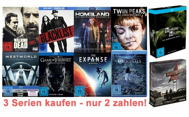 „3 Kaufen 2 Zahlen“-Aktion auf über 4.000 Serien (GoT, BBT, TWD uvm.)