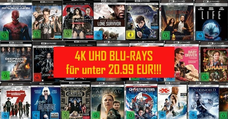 Viele 4K Blu-rays für unter 21 EUR!!! (Update)
