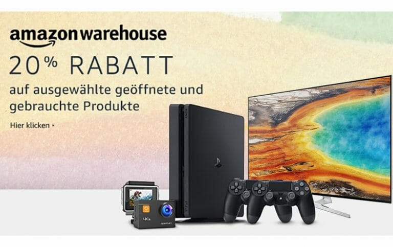 20% auf Amazon Warehouse Deals (4K Fernseher, Konsolen, Filme uvm.)