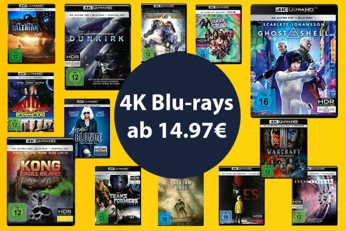 4K UHD Blu-rays teils drastisch reduziert - ab 14.97 EUR!