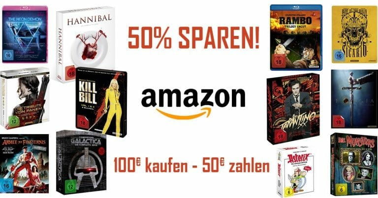 50% sparen! Filme & Serien drastisch reduziert (Für 100€ kaufen – 50€ sparen)