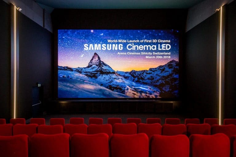 Samsung 3D Cinema LED Screen: Erstes Kino in Zürich eröffnet