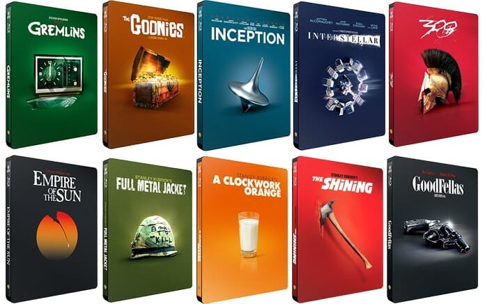 Neue exklusive Steelbook-Editionen beliebter Klassiker auf Amazon.de (erhältlich ab 26. April)