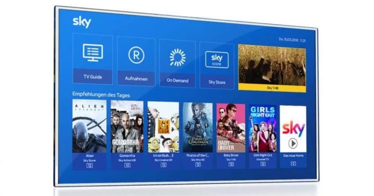 Fühjahresputz bei Sky? Neue Menüoberfläche für Sky Home
