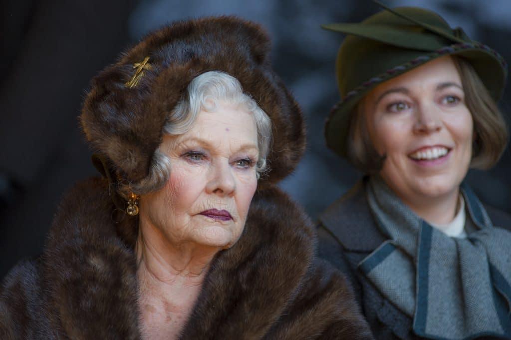 Hauptdarstellerin Judi Dench (Prinzessin Dragomiroff) und Olivia Colman (Hildegard Schmidt)