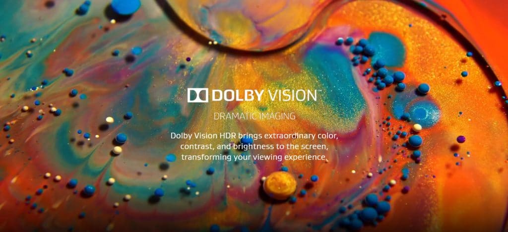 Zufall? Die Startseite der Dolby Vision Homepage erinnert doch stark an das Demo-Video welches auf der "The Wall" Präsentation lief