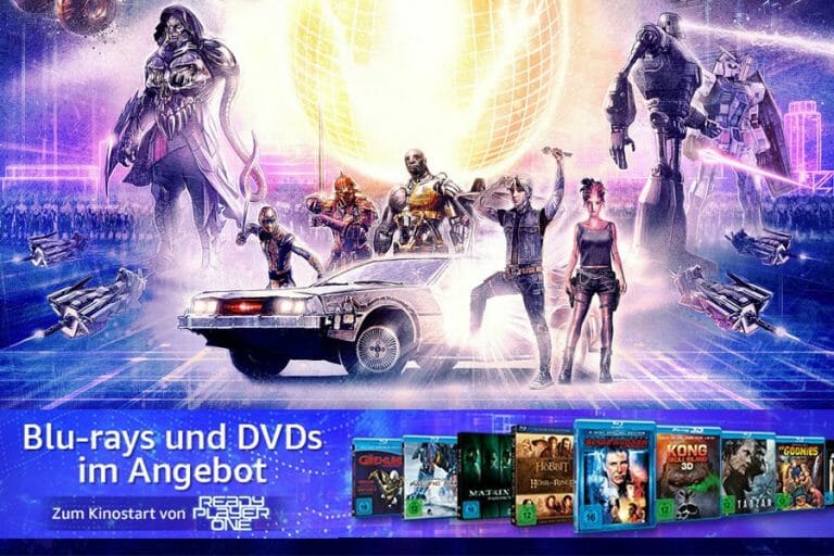 Reduzierte DVDs, Blu-rays & 4K UHD zum Kinostart von „READY PLAYER ONE“
