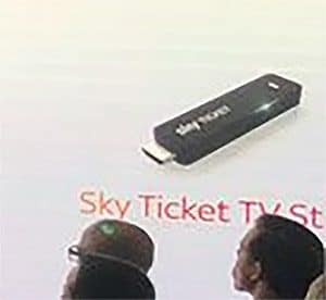 Bislang die erste Abbildung des Sky Ticket TV Sticks