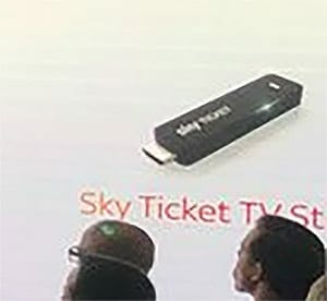 Bislang die erste Abbildung des Sky Ticket TV Sticks