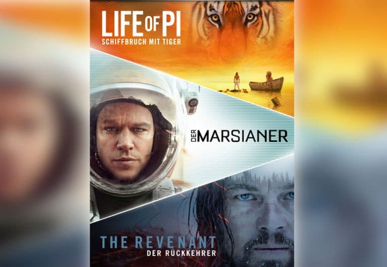 Drei 4K/HDR Filme für 14.99 EUR bei iTunes (Revenant, Marsianer, Life of Pi)